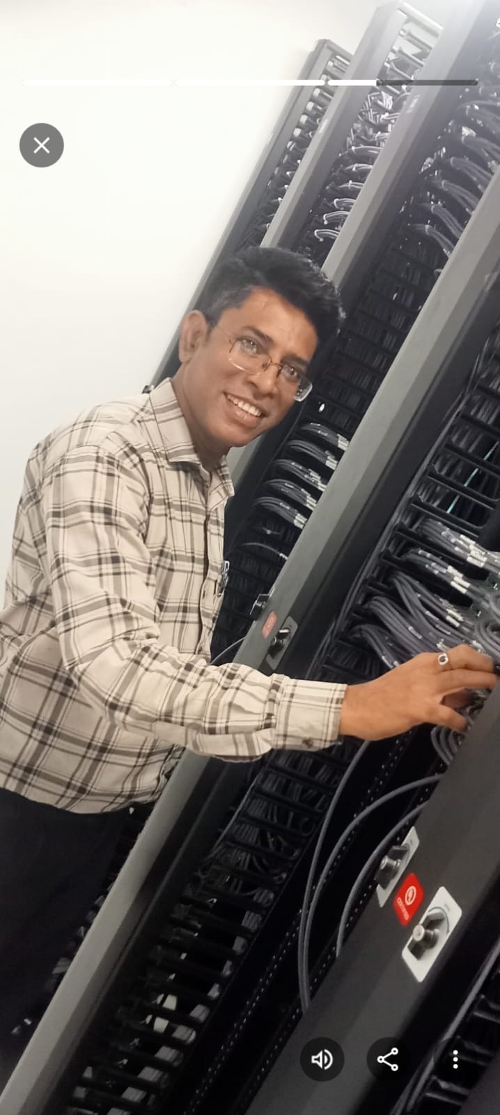 Engineer at Server Rack